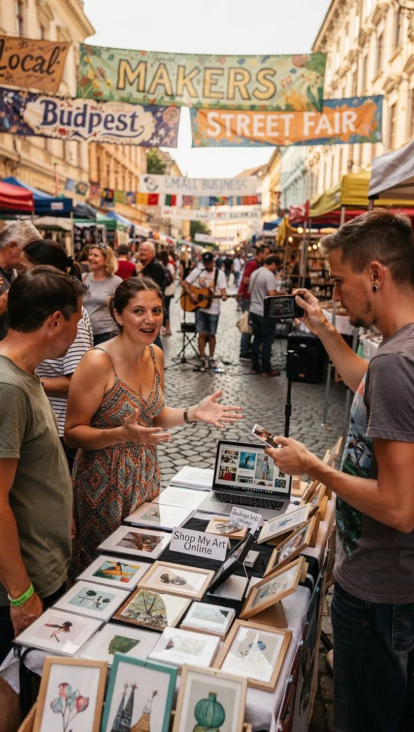 Webáruház kezelőfelülete, ahol a termékek és megrendelések nyomon követhetők.